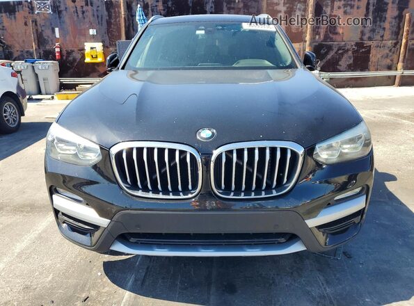 5UXTR7C52KLF32811 2019 BMW X3 Black Widok z przodu