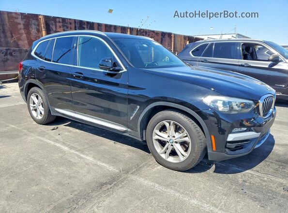 5UXTR7C52KLF32811 2019 BMW X3 Black Przód prawy