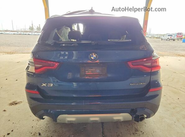 5UXTR7C53KLE94408 2019 BMW X3 Blue უკანა ხედი