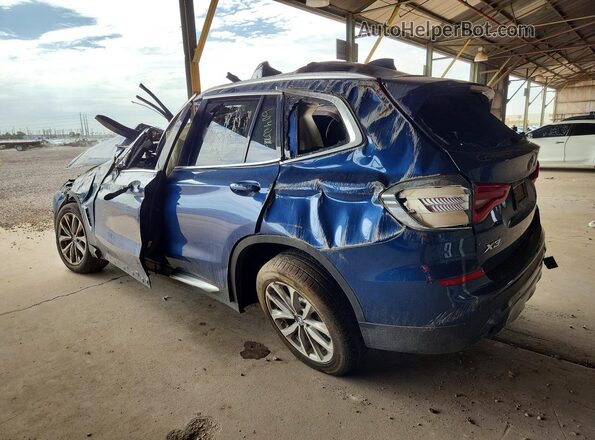 5UXTR7C53KLE94408 2019 BMW X3 Blue უკანა მარცხენა