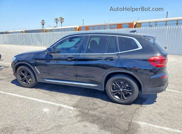 5UXTR7C53KLF34499 2019 BMW X3 Black Trasero izquierdo