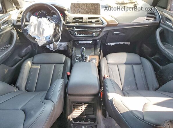 5UXTR7C55KLF23441 2019 BMW X3 Gray წინა პანელის ხედი