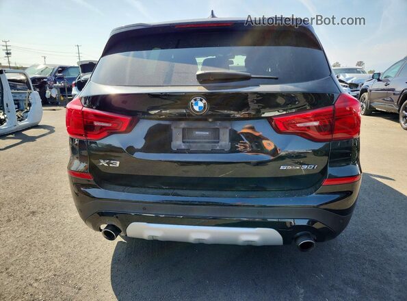 5UXTR7C55KLF27800 2019 BMW X3 Black Rear view
