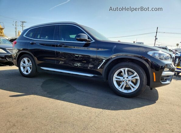 5UXTR7C55KLF27800 2019 BMW X3 Black Front right