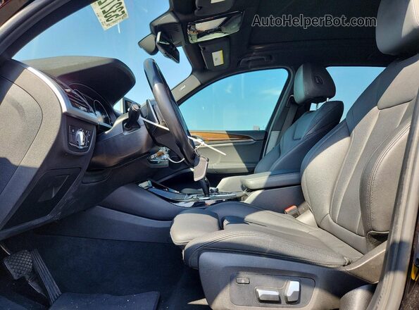 5UXTR7C55KLF27800 2019 BMW X3 Black Front interior view