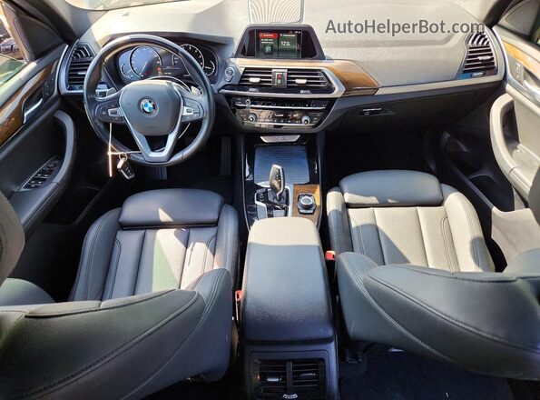 5UXTR7C55KLF27800 2019 BMW X3 Black Dashboard view