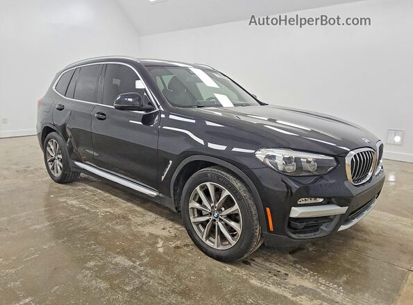 5UXTR7C55KLF31720 2019 BMW X3 Blue Front right