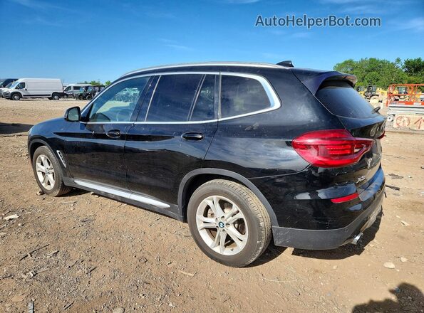 5UXTR7C55KLF34245 2019 BMW X3 Черный Задняя левая четверть