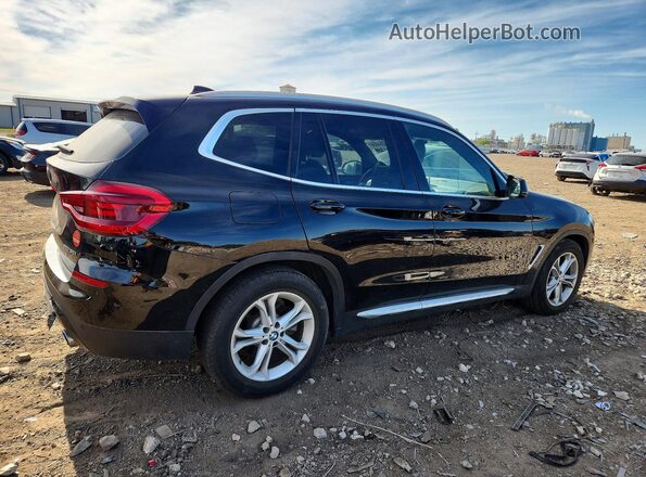5UXTR7C55KLF34245 2019 BMW X3 Черный Задняя правая четверть