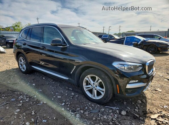 5UXTR7C55KLF34245 2019 BMW X3 Черный Передняя правая четверть