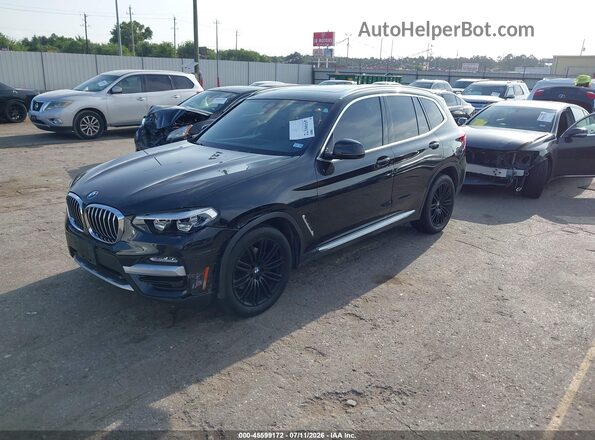 5UXTR7C56KLE96282 2019 BMW X3 Black Front left