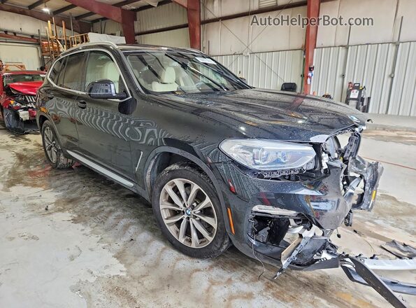 5UXTR7C57KLA48441 2019 BMW X3 Black Front right