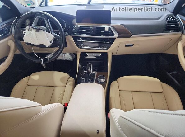 5UXTR7C57KLA48441 2019 BMW X3 Black Dashboard view