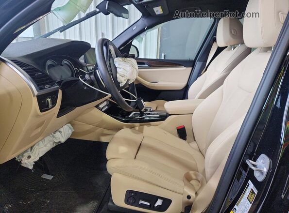 5UXTR7C57KLA48441 2019 BMW X3 Black Front interior view