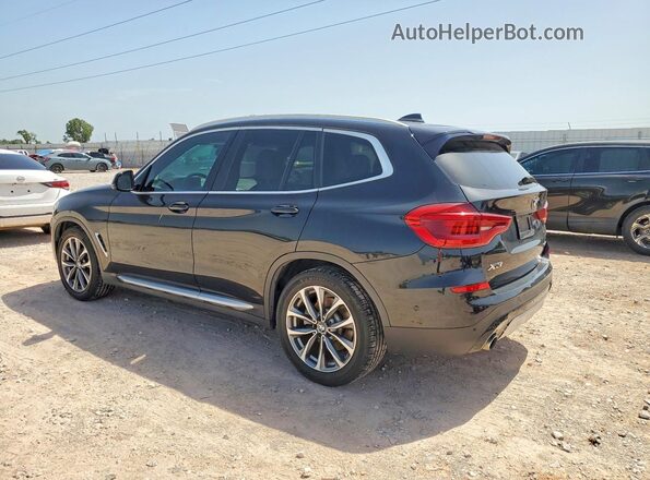 5UXTR7C57KLF24008 2019 BMW X3 Black Հետևի ձախ