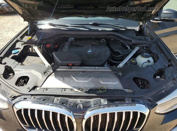 5UXTR7C57KLF24008 2019 BMW X3 Black Շարժիչի բաժամունքի տեսք