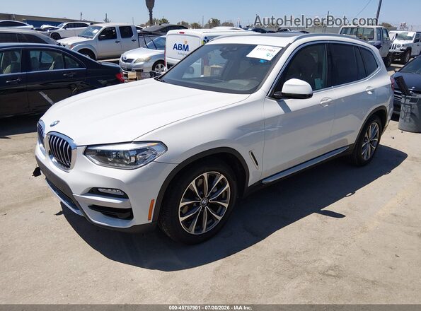 5UXTR7C57KLF34926 2019 BMW X3 White Przód lewy