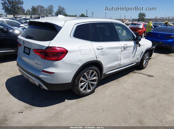 5UXTR7C57KLF34926 2019 BMW X3 White Tył prawy