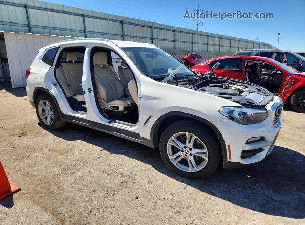 5UXTR7C57KLR45630 2019 BMW X3 White Delantero derecho