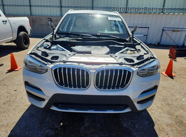 5UXTR7C57KLR45630 2019 BMW X3 White Vista frontal