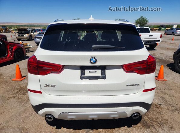 5UXTR7C57KLR45630 2019 BMW X3 White Vista trasera