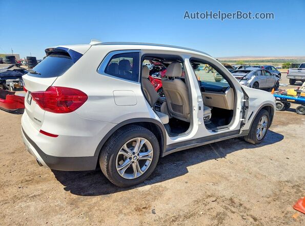 5UXTR7C57KLR45630 2019 BMW X3 White Trasero derecho