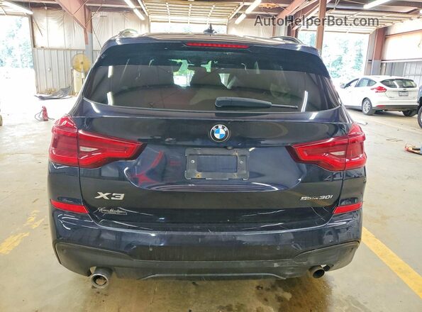 5UXTR7C58KLF24616 2019 BMW X3 Синий Вид сзади