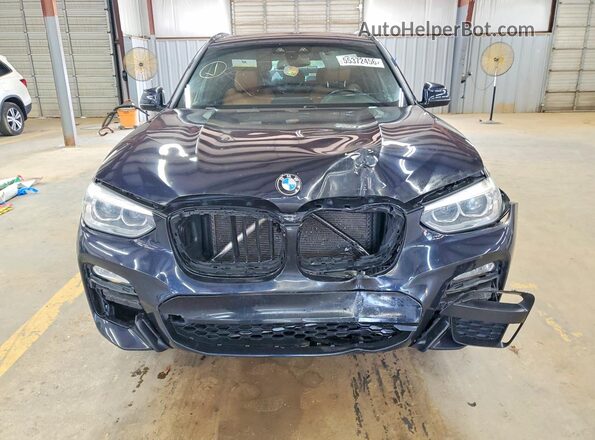 5UXTR7C58KLF24616 2019 BMW X3 Синий Вид спереди
