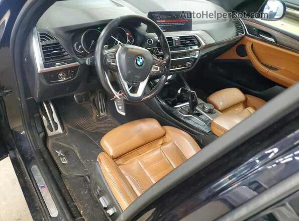 5UXTR7C58KLF24616 2019 BMW X3 Синий Вид панели приборов