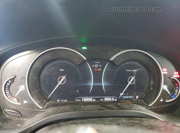 5UXTR7C58KLF24616 2019 BMW X3 Синий Вид щитка приборов