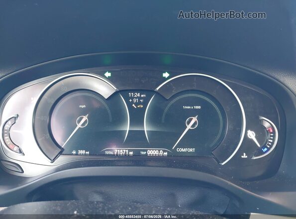5UXTR7C58KLF30531 2019 BMW X3 Blue Հետևի նստատեղերի տեսք