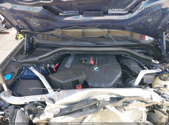 5UXTR7C58KLF30531 2019 BMW X3 Blue Հետևի տեսք