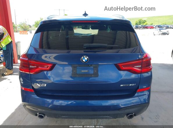 5UXTR7C58KLF30531 2019 BMW X3 Blue 