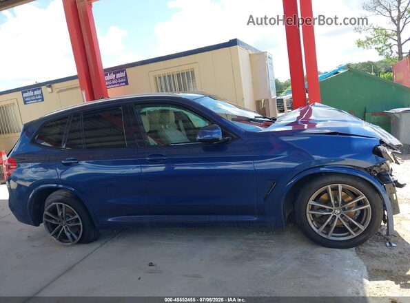 5UXTR7C58KLF30531 2019 BMW X3 Blue Սալոնի 360 աստիճան տեսք