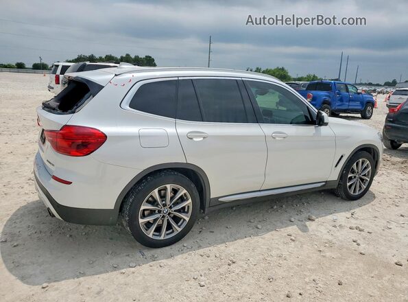 5UXTR7C58KLF32067 2019 BMW X3 White Trasero derecho