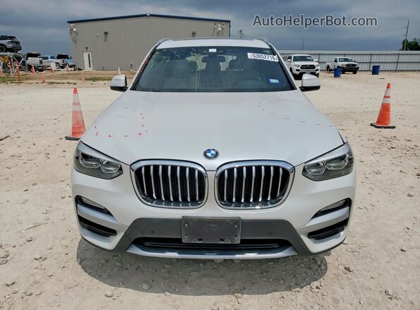 5UXTR7C58KLF32067 2019 BMW X3 White Vista frontal