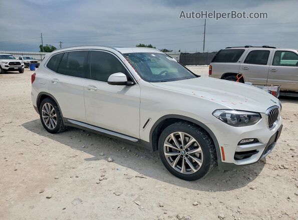 5UXTR7C58KLF32067 2019 BMW X3 White Delantero derecho