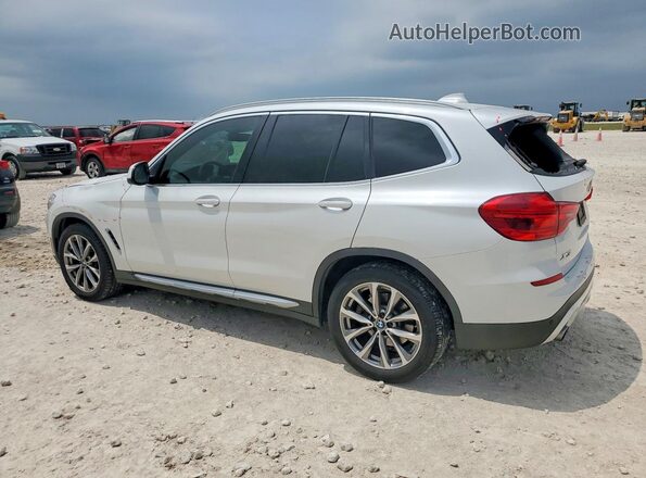5UXTR7C58KLF32067 2019 BMW X3 White Trasero izquierdo