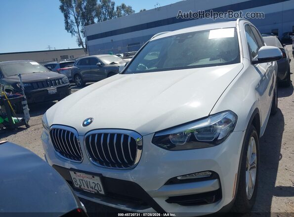 5UXTR7C58KLR46169 2019 BMW X3 White Instrument cluster view
