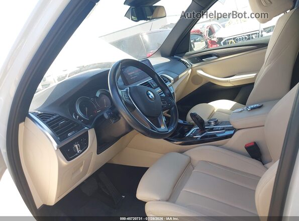 5UXTR7C58KLR46169 2019 BMW X3 White 