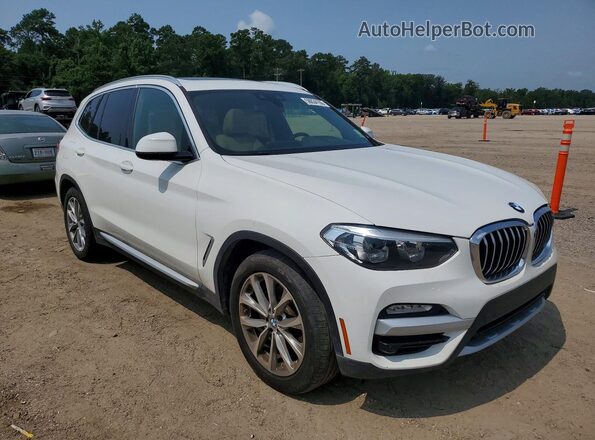 5UXTR7C59KLE93697 2019 BMW X3 Белый Передняя правая четверть