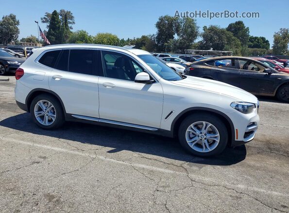 5UXTR7C59KLF36659 2019 BMW X3 White Delantero derecho