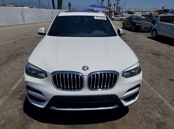 5UXTR7C59KLF36659 2019 BMW X3 White Vista frontal