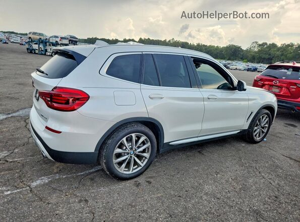 5UXTR7C5XKLF27131 2019 BMW X3 White Trasero derecho