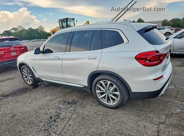 5UXTR7C5XKLF27131 2019 BMW X3 White Trasero izquierdo
