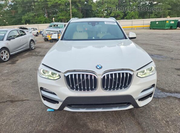 5UXTR7C5XKLF27131 2019 BMW X3 White Vista frontal
