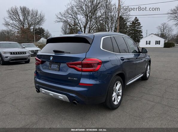 5UXTR7C5XKLF30580 2019 BMW X3 Blue უკანა მარჯვენა