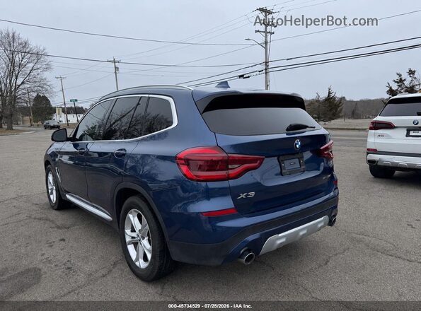 5UXTR7C5XKLF30580 2019 BMW X3 Blue უკანა მარცხენა
