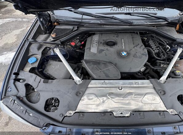 5UXTR7C5XKLF30580 2019 BMW X3 Blue უკანა ხედი