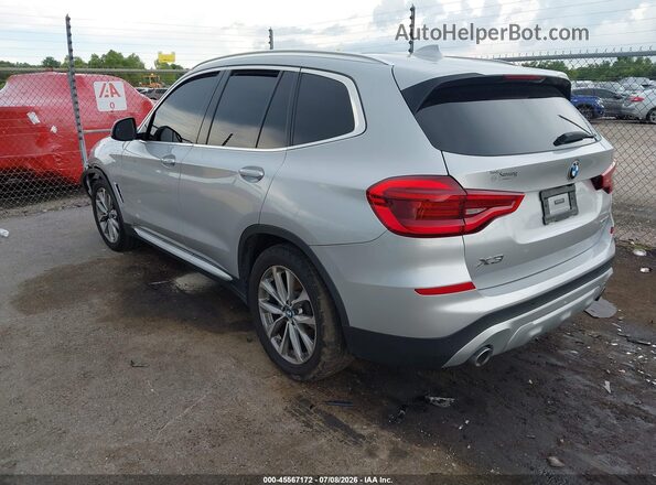 5UXTR7C5XKLF31535 2019 BMW X3 Silver Trasero izquierdo